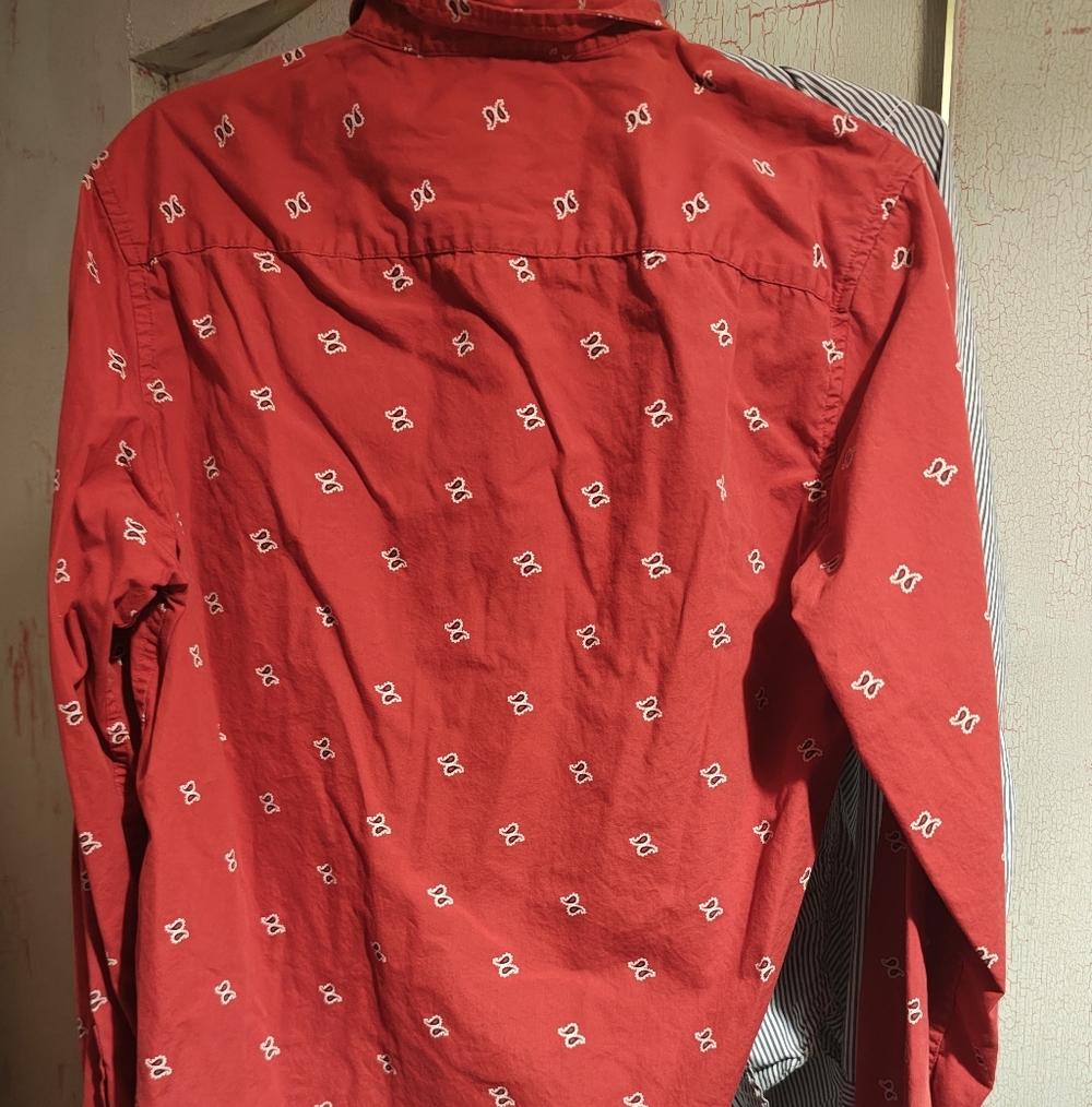 Forever 21 Red Paisley Shirt